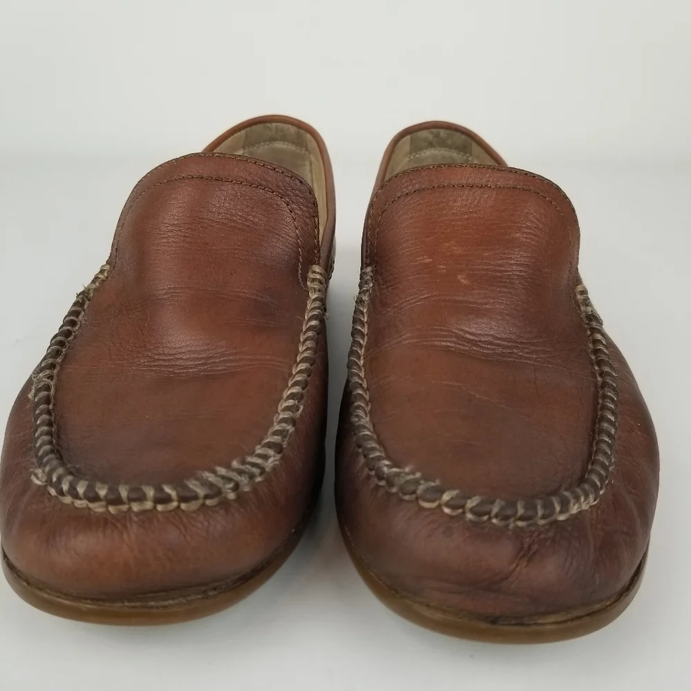 Frye Lewis‎ Venetian Driving Loafers Brown Leather Slip On Shoes Mens 8